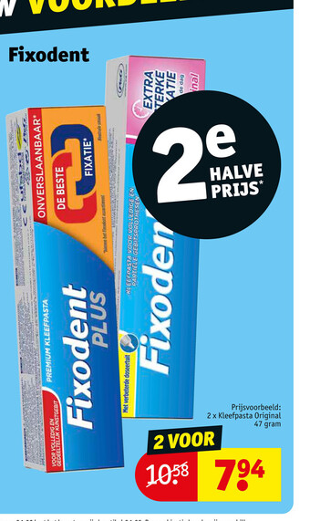 Kruidvat Fixodent aanbieding