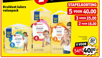 Kruidvat Kruidvat Luiers Valuepack aanbieding