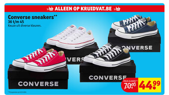 Kruidvat Converse Sneakers 36 t/m 45 aanbieding