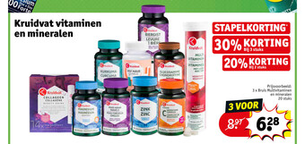 Kruidvat Kruidvat Vitaminen en Mineralen aanbieding