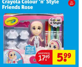 Kruidvat Crayola Colour n' Style Friends Rose aanbieding