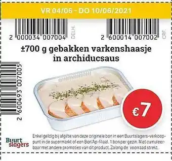 700 G gebakken varkenshaasje in archiducsaus