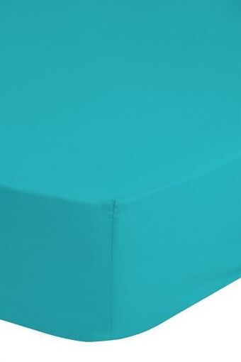 De Matrassen Gigant Hoeslaken 180x220 Good Morning katoen strijkvrij aqua aanbieding