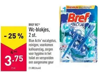 ALDI Wc-blokjes 2 st. Bref Blue aanbieding