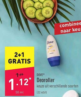 ALDI Dove Deoroller aanbieding