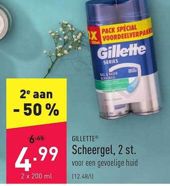 ALDI Gillette Scheergel, 2 St aanbieding