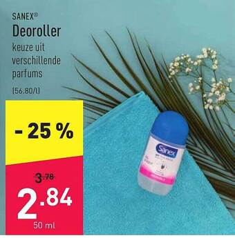 ALDI Sanex Deoroller aanbieding