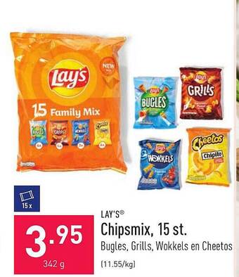 ALDI Lay's Chipsmix 15 St. aanbieding