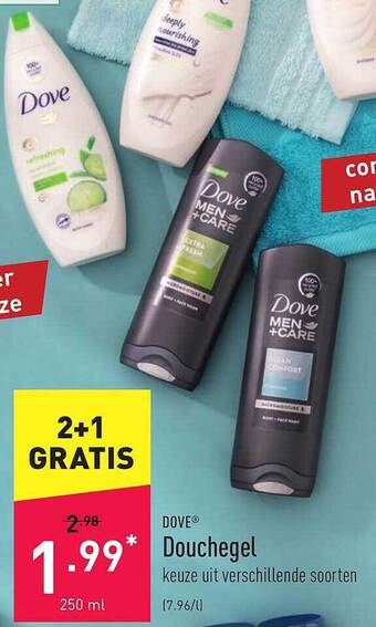 ALDI Dove Douchegel aanbieding