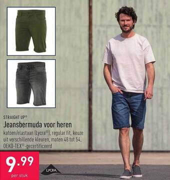 ALDI Jeansbermuda Voor Heren aanbieding