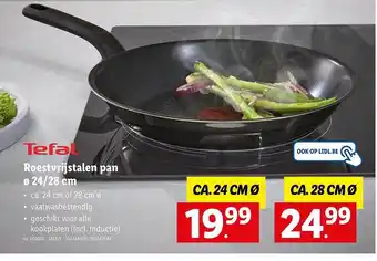 Lidl Tefal Roestvrijstalen Pan 24-28 Cm aanbieding