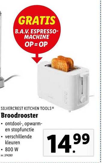 Lidl Broodrooster aanbieding