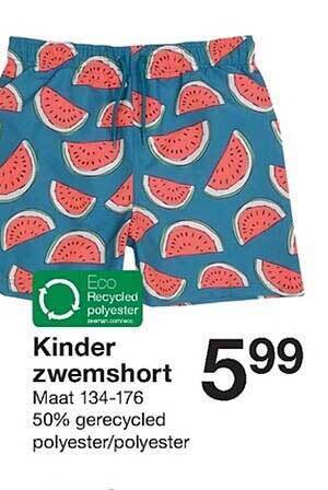 Zeeman Kinder Zwemshort aanbieding