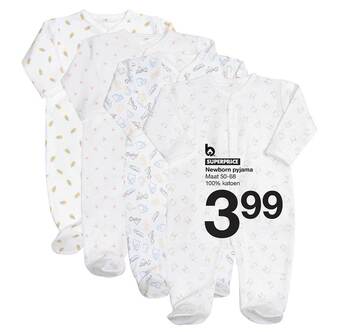 Zeeman Newborn Pyjama aanbieding