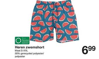 Zeeman Heren Zwemshort aanbieding