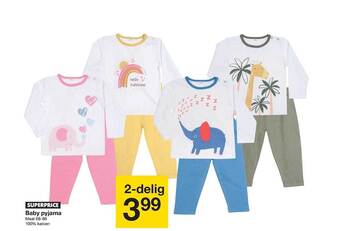 Zeeman Baby Pyjama aanbieding