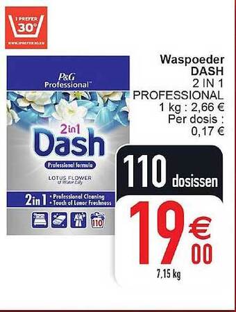 Cora Waspoeder Dash 2 In 1 aanbieding