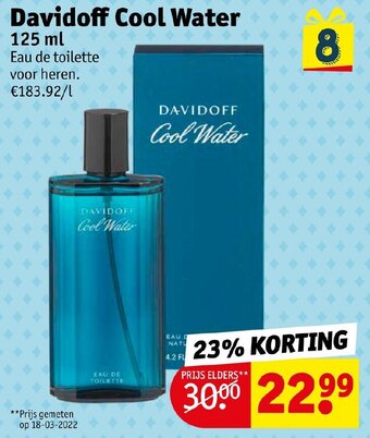 Kruidvat Davidoff Cool Water 125ml aanbieding