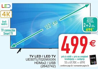 Cora Samsung LED 4K TV Led / Led TV aanbieding