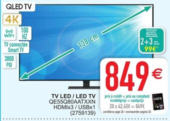Cora QLED TV 4K TV Led / Led TV aanbieding