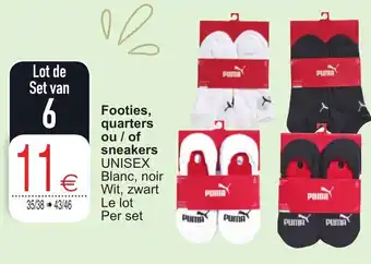 Cora Footies, quarters ou / of sneakers aanbieding