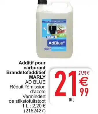 Cora Additif pour carburant brandstofadditief marly 10L aanbieding