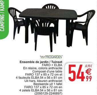 Cora Progarden ensemble de jardin / tuinset aanbieding