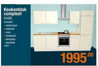 Cevo Keukenblok Compleet 2m80 aanbieding