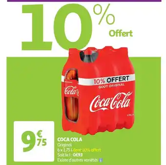 Auchan Coca-cola Original 6 x 1.75 L aanbieding