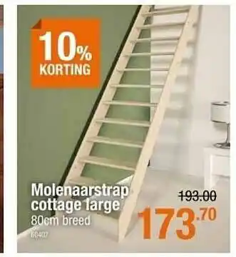 Cevo Molenaarstrap Cottage Large 10% Korting 80cm aanbieding