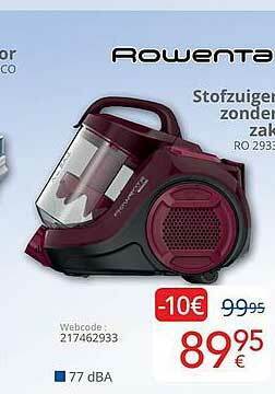 Eldi Rowenta Stofzuiger Zonder Zak RO 2933 aanbieding