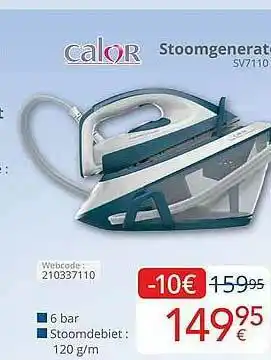 Eldi Calor Stoomgenerator SV7110 aanbieding