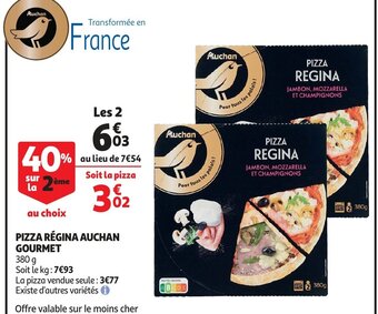 Auchan Pizza Regina Gourmet 380g aanbieding