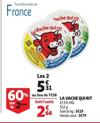 Auchan La vache qui rit 512g aanbieding