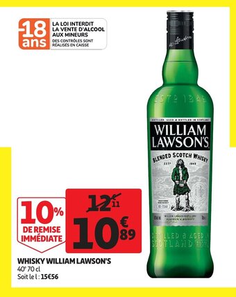 Auchan Whisky william lawson's 70cl aanbieding