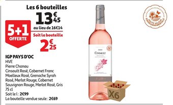 Auchan Igp pays d'oc 75cl aanbieding