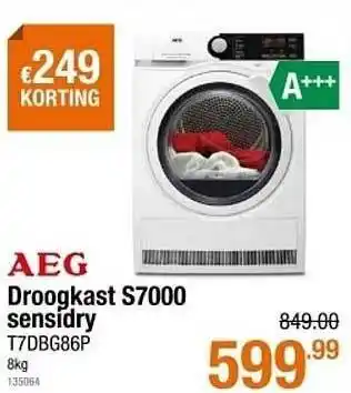 AEG Droogkast S7000 Sensidry T7DBG86P
