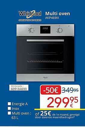 Eldi Whirlpool Multi Oven AKP469IX aanbieding