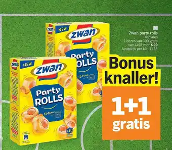 Albert Heijn Zwan Party Rolls 1+1 Gratis aanbieding