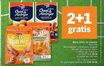Albert Heijn Mora Mini's En Classics 2+1 Gratis aanbieding