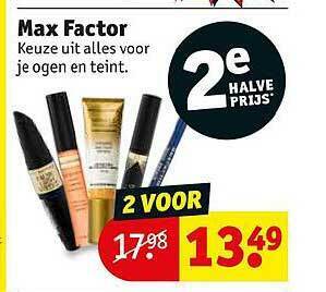 Kruidvat Max Factor aanbieding