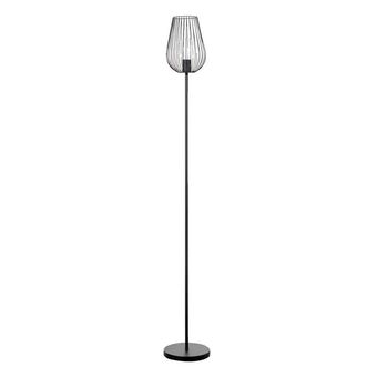 Leen Bakker Vloerlamp Lagos - mat zwart - 165 cm aanbieding
