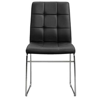 Leen Bakker Eetkamerstoel Chicago - leatherlook zwart aanbieding