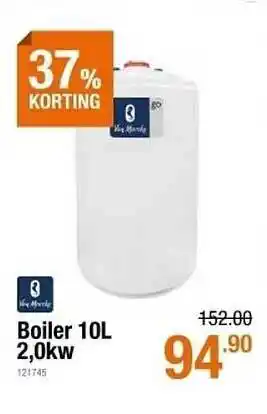 Cevo Boiler 10L 2,0kw 37% Korting aanbieding
