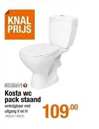 Cevo Allibert Kosta WC Pack Staand aanbieding