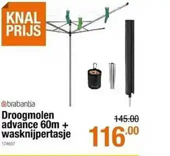 Cevo Droogmolen Advance 60m + Wasknijpertasje aanbieding