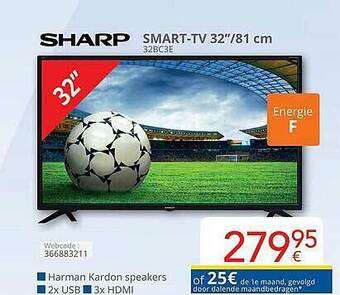 Eldi Sharp Smart-TV 32 aanbieding