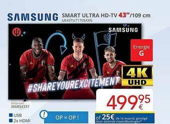Eldi Samsung Smart Ultra HD-TV 43 aanbieding