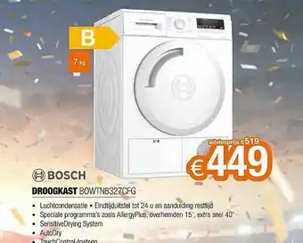 Expert Bosch Droogkast Bowtn8327cfg aanbieding