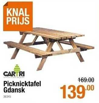 Cevo Picknicktafel Gdansk aanbieding